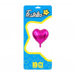 GLOBO CORAZON FUCSIA 10" CARTON (PQTX25)