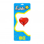 GLOBO CORAZON ROJO 10" CARTON (PQTX25)