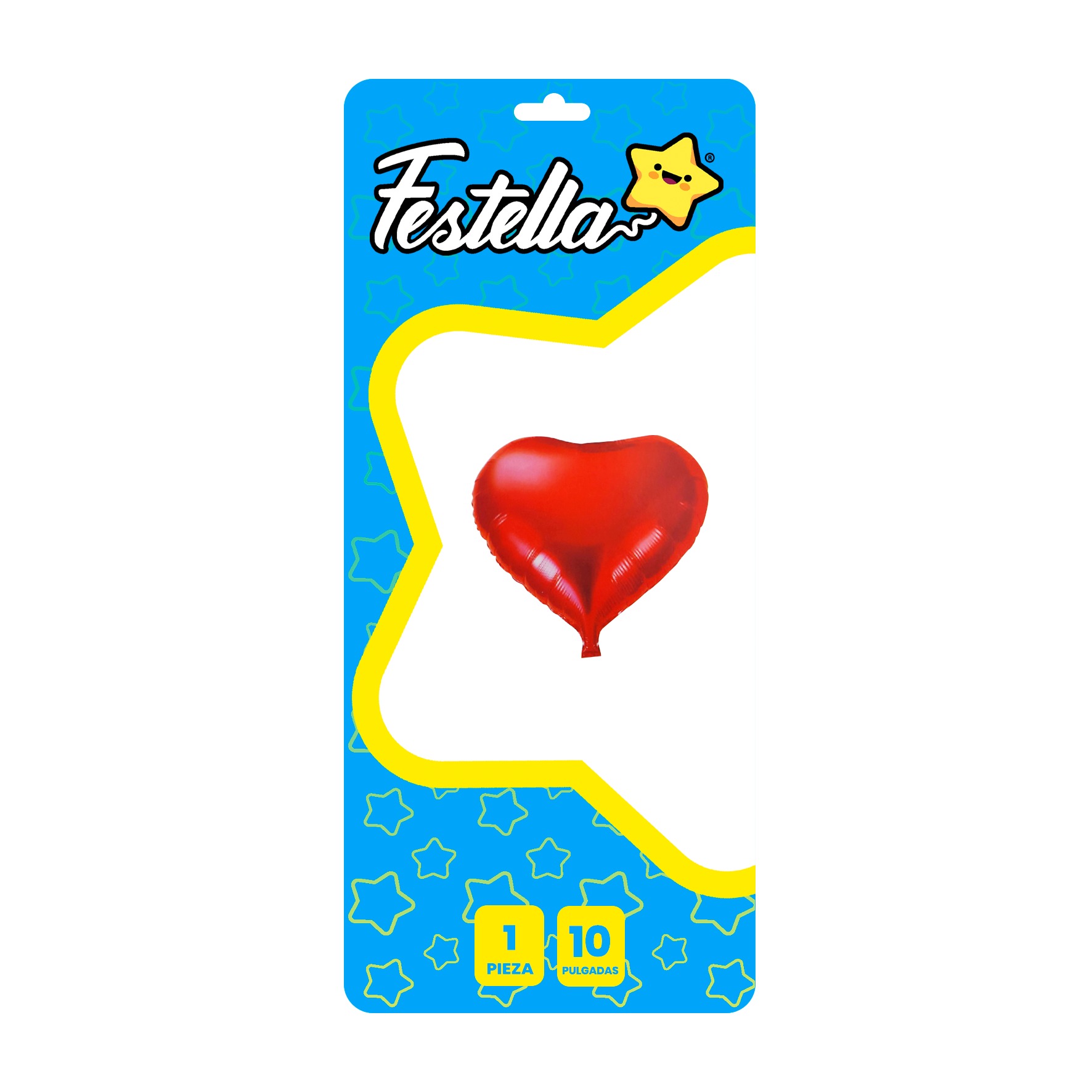GLOBO CORAZON ROJO 10" CARTON (PQTX25)