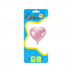GLOBO CORAZON ROSADO 10" CARTON (PQTX25)