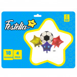 KIT GLOBO BALON COLOMBIA X4(PQTX12).