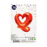GLOBO CORAZON ROJO 18".(PQTX25)
