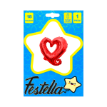 GLOBO CORAZON ROJO 18".(PQTX25)