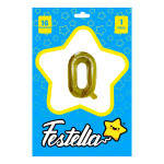 GLOBO LETRA O DORADO(PQTX25)