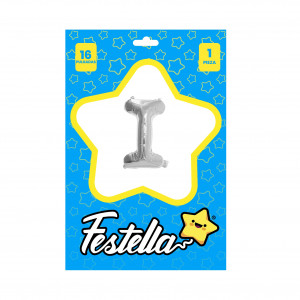 GLOBO LETRA I PLATEADA(PQTX25)