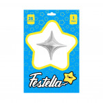 GLOBO ESTRELLA PLATEADO 26"