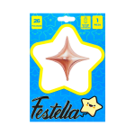 GLOBO ESTRELLA PALO ROSA 26"