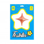 GLOBO ESTRELLA PALO ROSA 26"