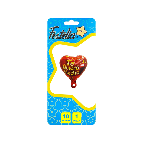 GLOBO CORAZON TE AMO 10" (PQTX25)