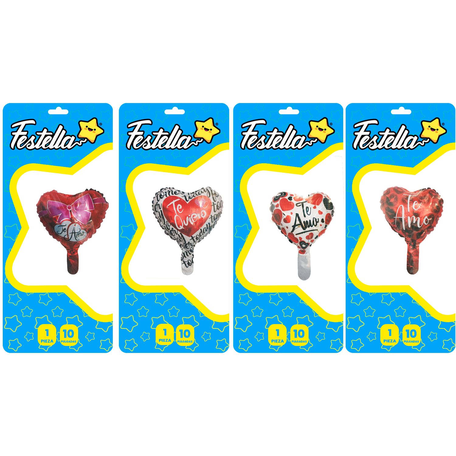 GLOBO CORAZON TE AMO 10" (PQTX25)