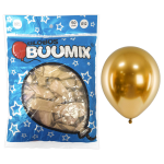 GLOBO DE LATEX ESPEJO DORADO X50