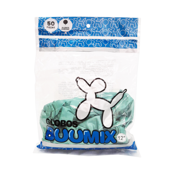 GLOBO DE LATEX ESPEJO VERDE X50°