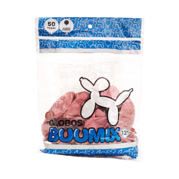 GLOBO DE LATEX ESPEJO ROJO R12 X50