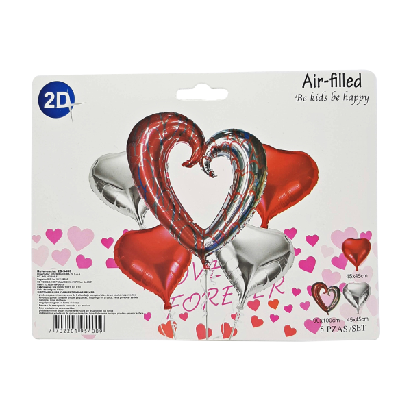 KIT GLOBO CORAZON.(PQTX12):