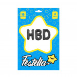 KIT GLOBO HBD 16" NEGRO (PQTX25)