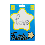 GLOBO LOVE PLATEADO 40"(PQTX25)