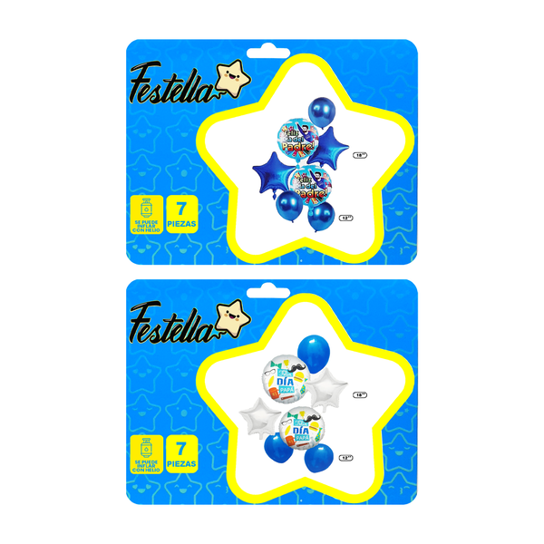 KIT GLOBO FELIZ DIA PAPA X6(PQTX12).