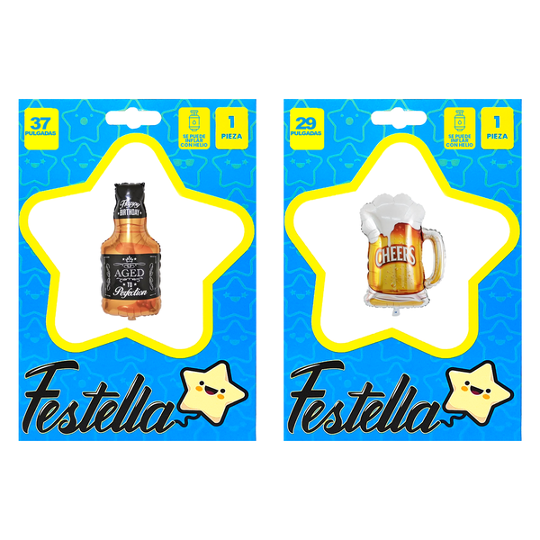 GLOBO LICOR 34"Y 28"(PQTX25).