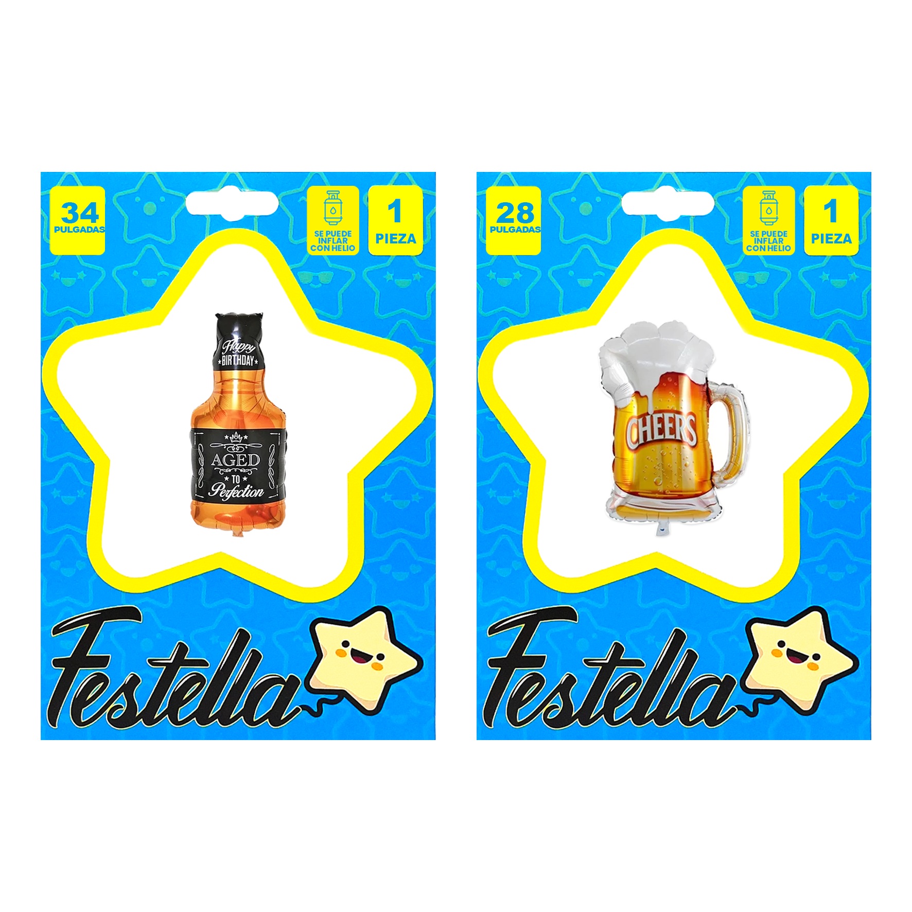 GLOBO LICOR 34"Y 28"(PQTX25).