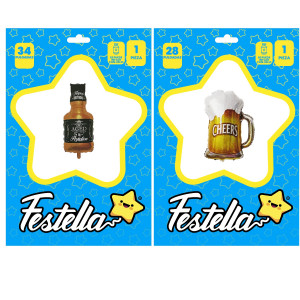 GLOBO LICOR 34"Y 28"(PQTX25).