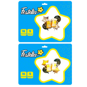 KIT GLOBO CERVEZA DOBLE X5 (PQTX12)