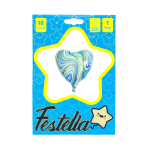 GLOBO CORAZON AGATA VERDE 18";(PQTX25)