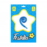 GLOBO KURLY ESPIRAL AZUL OSCURO 17"(PQTX25)