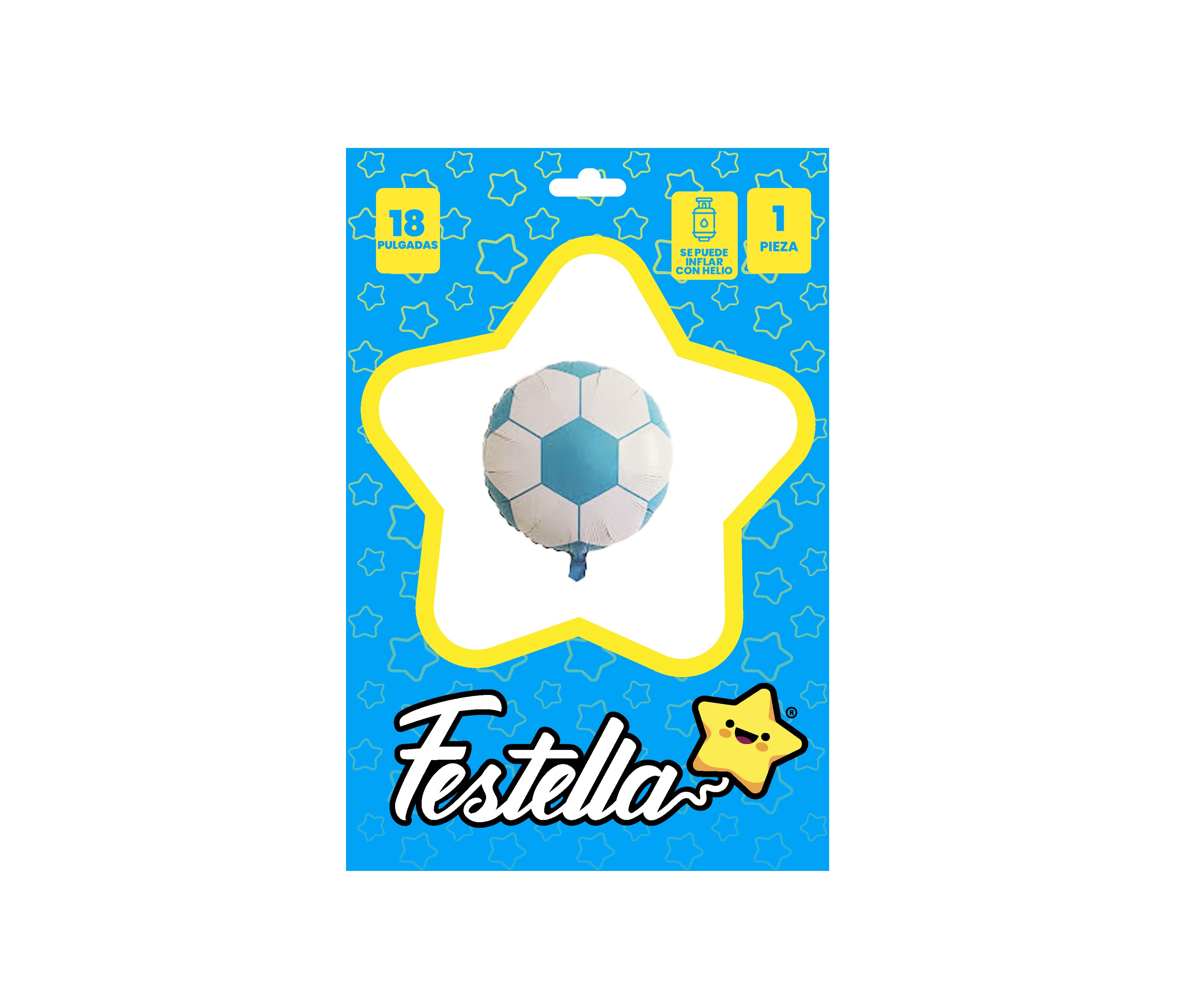 GLOBO BALON 18" AZUL CLARO(PQTX25)