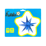 GLOBO ESTRELLA X12 PIEZAS AZUL 26"(PQTX12)