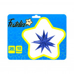 GLOBO ESTRELLA X12 PIEZAS AZUL 26"(PQTX12)