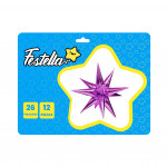 GLOBO ESTRELLA X12 PIEZAS FUCSIA 26"(PQTX12)
