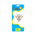 GLOBO CORONA PLATEADO 14" (PQTX25)