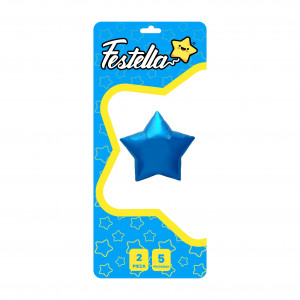 GLOBO ESTRELLA AZUL 5" X2 (PQTX25)
