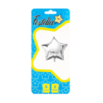 GLOBO ESTRELLA PLATEADO 5" X2(PQTX25)