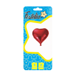 GLOBO CORAZON ROJO 5" X2 (PQTX25)