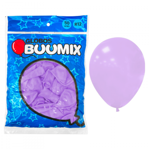 GLOBO DE LATEX MORADO PASTEL R12X50