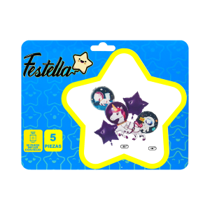 KIT GLOBO UNICORNIO ESPACIAL X5;