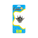 GLOBO CORONA NEGRO 14"(PQTX25)