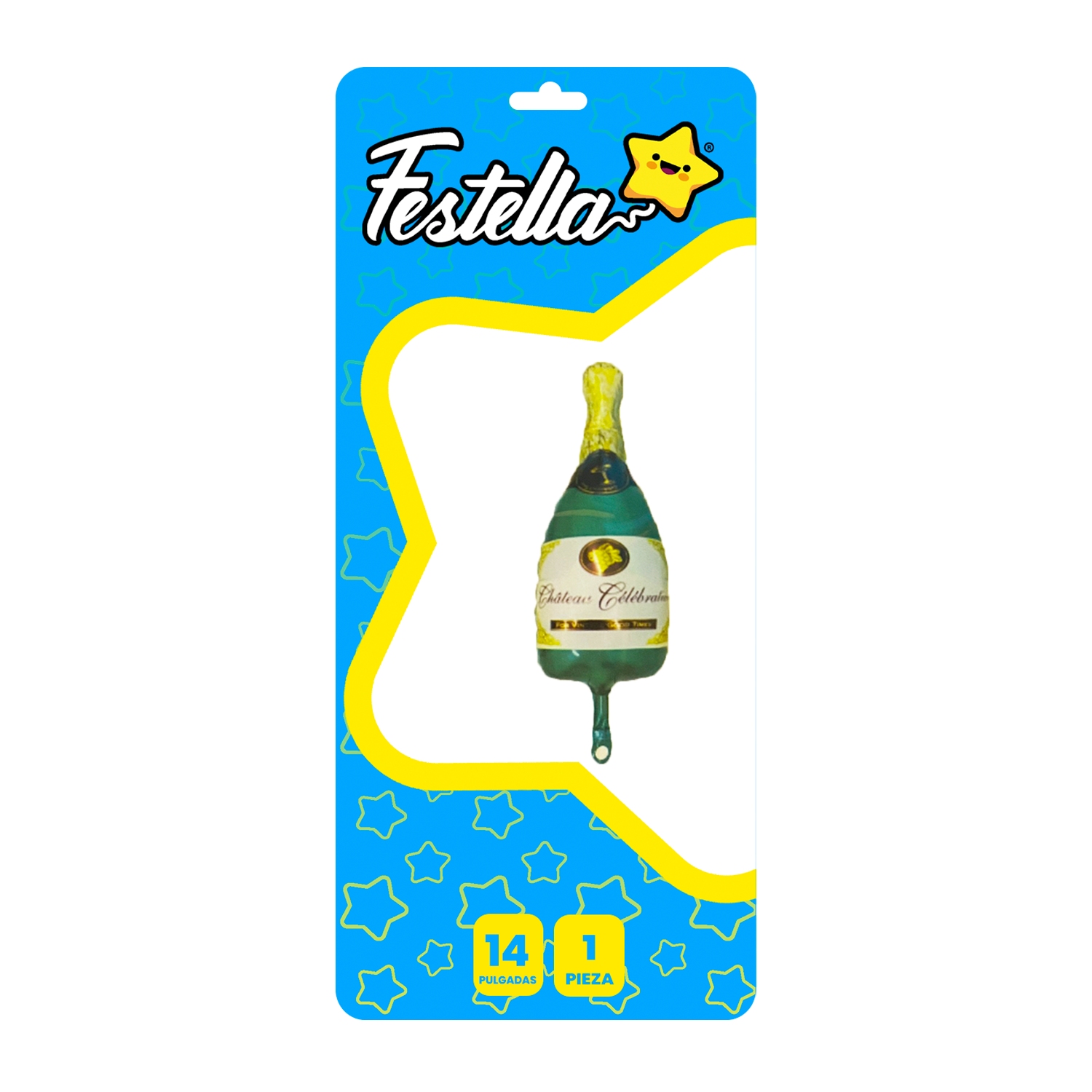 GLOBO CHAMPAÑA VERDE 14"