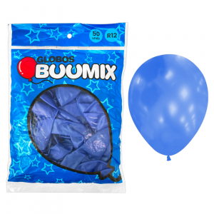 GLOBO DE LATEX SATINADO AZUL R12X50