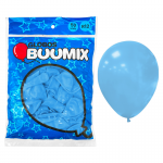 GLOBO DE LATEX LISO AZUL CLARO R12 X50