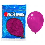 GLOBO DE LATEX LISO FUCSIA R12X50