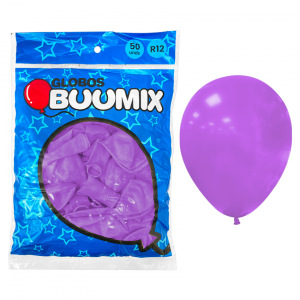 GLOBO DE LATEX LISO MORADO R12X50