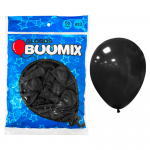 GLOBO DE LATEX LISO NEGRO R12X50