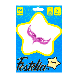 GLOBO PARA COLA SIRENA 24" FUCSIA(PQTX25)