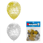 GLOBO DE LATEX FELIZ DIA R12X10 D-P (PQTX12)