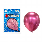 GLOBO DE LATEX ESPEJO FUCSIA R12 X12 (PQTX12)