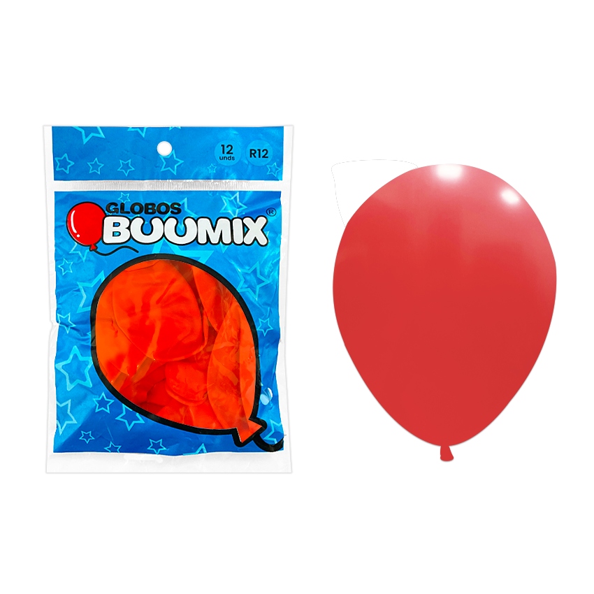 GLOBO DE LATEX ROSA PASTEL R12X12 (PQTX12)