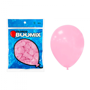 GLOBO DE LATEX ROSADO PASTEL R12X12 (PQTX12)´