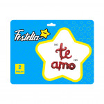 KIT GLOBO TE AMO ROJO.(PQTX12)